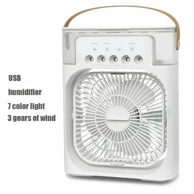 Portable 3 in 1 Mini Ac Air Cooler Fan for Home Products Conditioner Household Small Night LED Humidifier Lights Camping Room