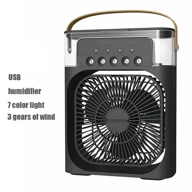 Portable 3 in 1 Mini Ac Air Cooler Fan for Home Products Conditioner Household Small Night LED Humidifier Lights Camping Room
